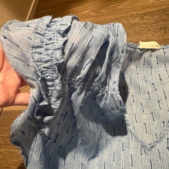 Light Blue Ruffled Top & Shorts Set - Picture 4 of 5